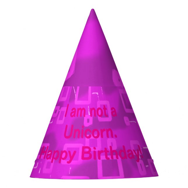 Gorra de Unicorn Happy Birthday Fiesta (Anverso)