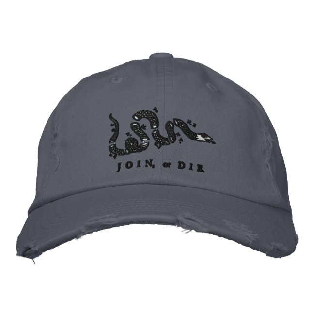 Gorra de unirse o morir bordado (Anverso)