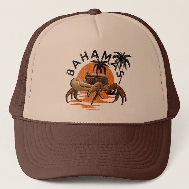 Gorra de vacaciones Retro Bahamas crucero de vinta (Anverso)