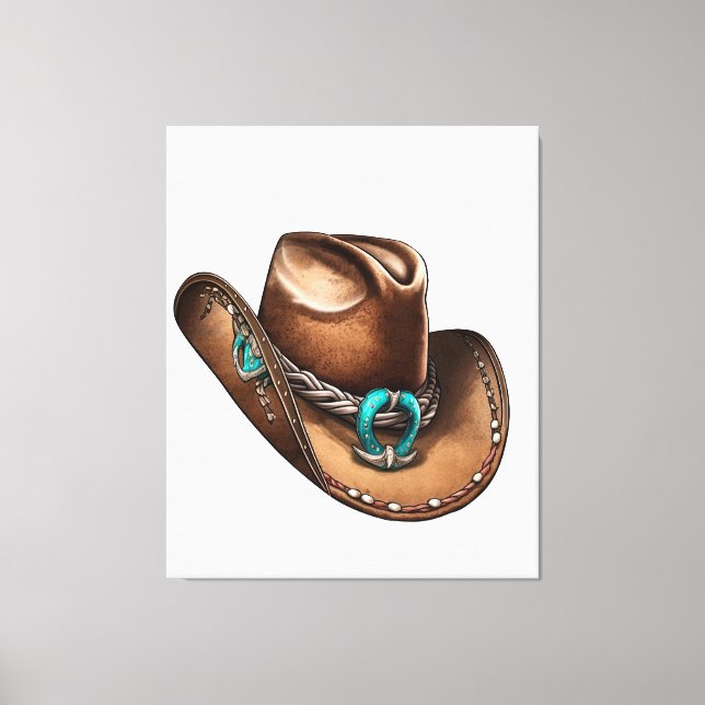 Gorra de vaquero único arte de tela para la decora (Anverso)