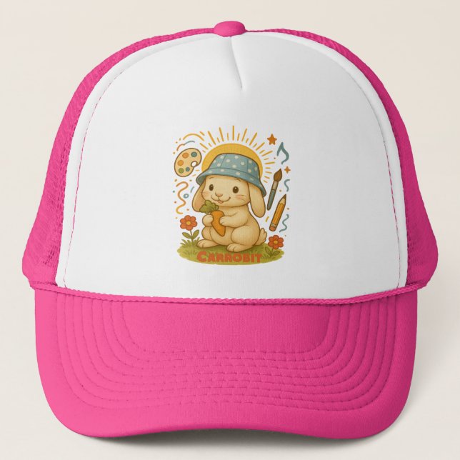 Gorra de verano de conejito lindo (Anverso)