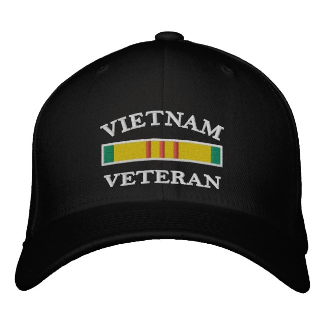 Gorra de veterano de Vietnam bordada (Anverso)