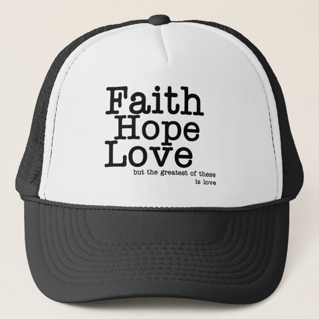 Gorra del amor de la esperanza de la fe (Anverso)