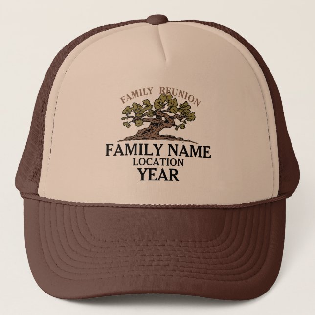 Gorra del árbol de la reunión de familia (Anverso)