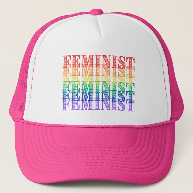 gorra del arcoiris del orgullo feminista (Anverso)