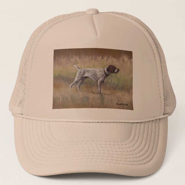 Gorra del arte del perro del indicador de (Anverso)