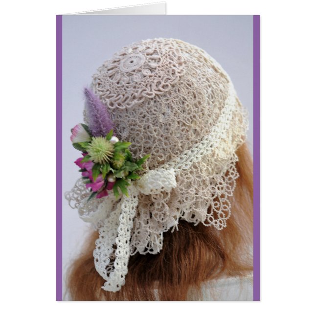 gorra del Boda Flapper de 1920 (Frente)