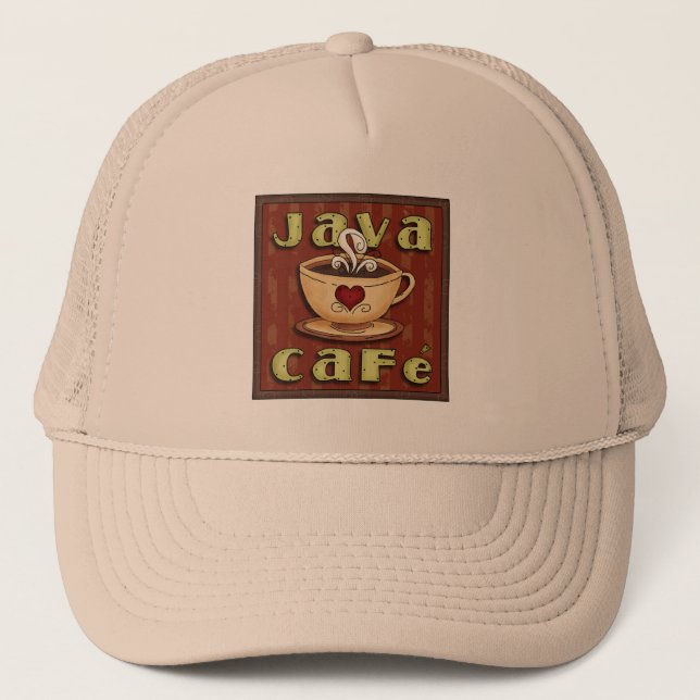 Gorra del café del arte de la palabra de la (Anverso)