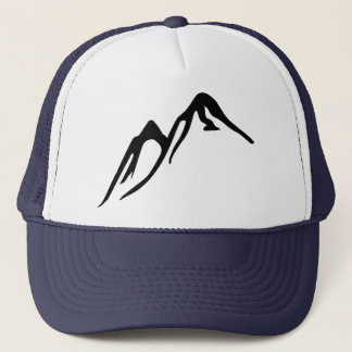 Gorra del camionero con las montañas