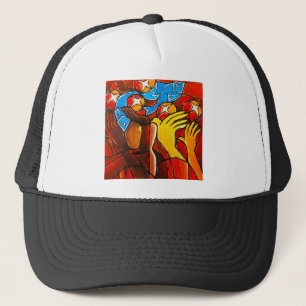 Gorra del camionero de 5 pescados de los panes 2