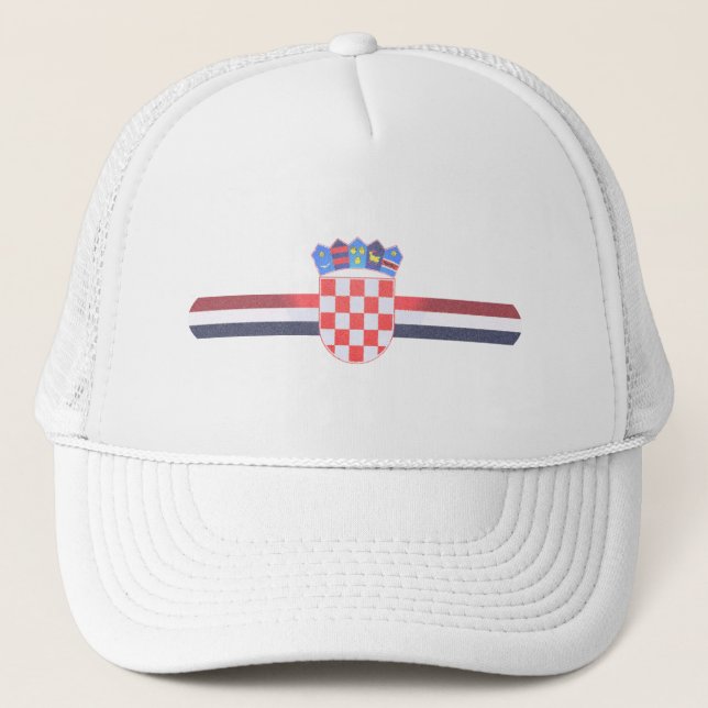 Gorra del camionero de Croacia - la bandera croata (Anverso)