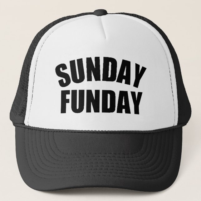 Gorra del camionero de domingo Funday (Anverso)
