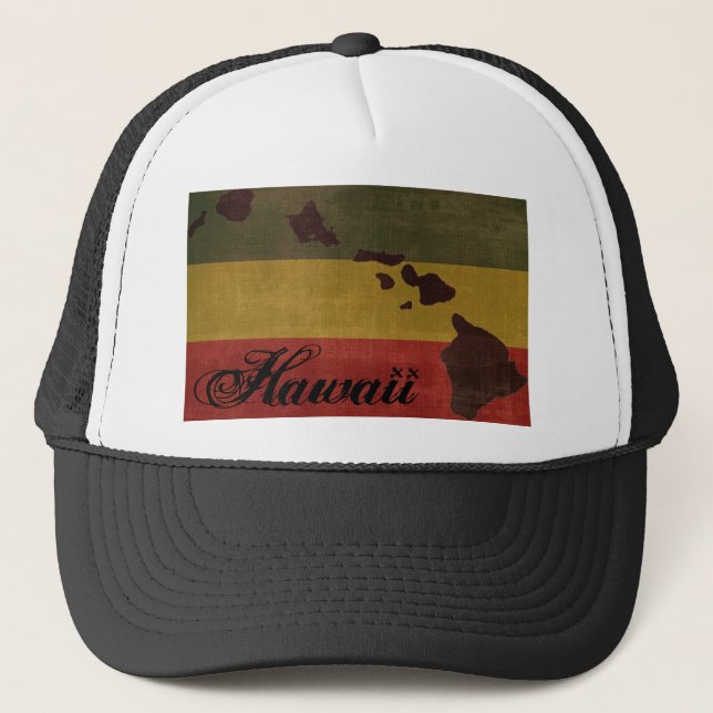 Gorra del camionero de Hawaii Rasta (Anverso)
