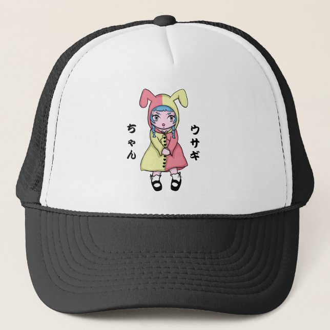 Gorra del camionero de Kawaii Usagi (Anverso)