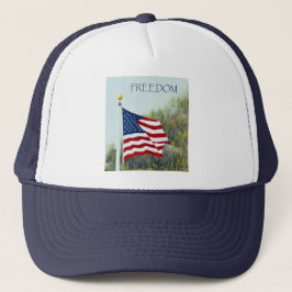 Gorra del camionero de la bandera americana