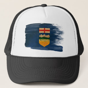 Gorra del camionero de la bandera de Alberta