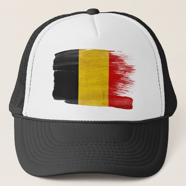 Gorra del camionero de la bandera de Bélgica (Anverso)