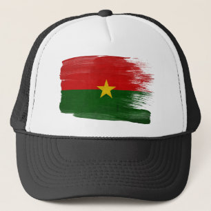 Gorra del camionero de la bandera de Burkina Faso
