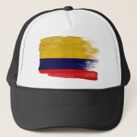 Gorra del camionero de la bandera de Colombia