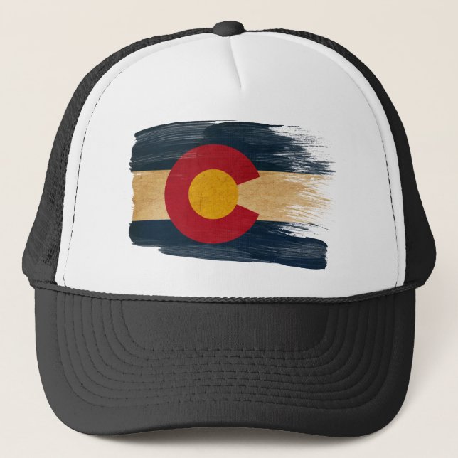 Gorra del camionero de la bandera de Colorado (Anverso)