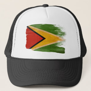 Gorra del camionero de la bandera de Guyana
