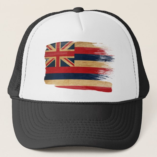 Gorra del camionero de la bandera de Hawaii (Anverso)