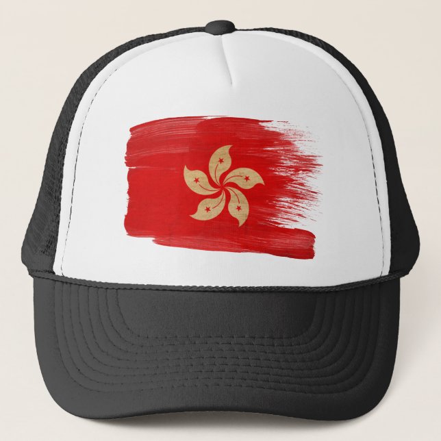Gorra del camionero de la bandera de Hong Kong (Anverso)
