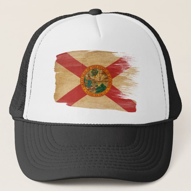Gorra del camionero de la bandera de la Florida (Anverso)