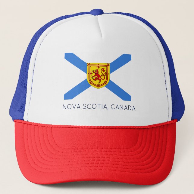 Gorra del camionero de la bandera de Nueva Escocia (Anverso)