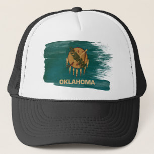 Gorra del camionero de la bandera de Oklahoma