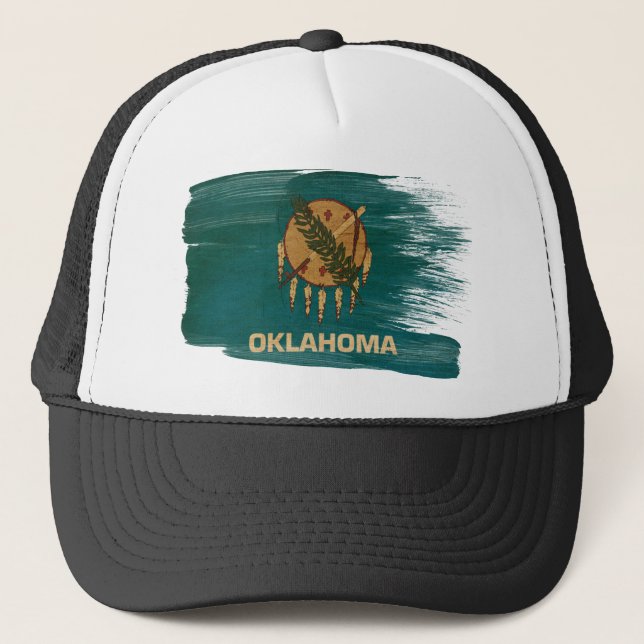 Gorra del camionero de la bandera de Oklahoma (Anverso)