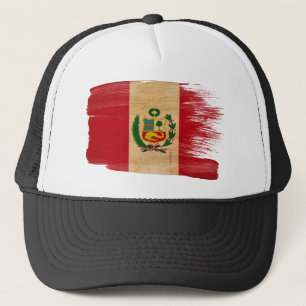 Gorra del camionero de la bandera de Perú