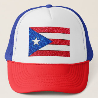 Gorra del camionero de la bandera de Puerto Rico