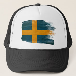Gorra del camionero de la bandera de Suecia