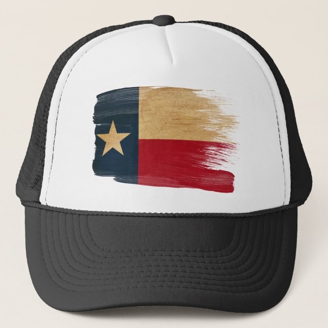 Gorra del camionero de la bandera de Tejas (Anverso)