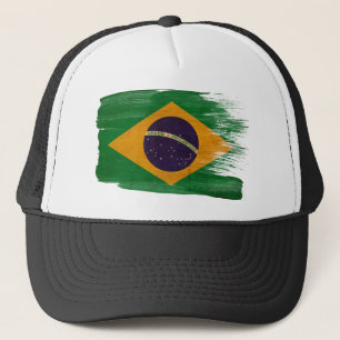 Gorra del camionero de la bandera del Brasil