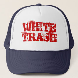 GORRA DEL CAMIONERO DE LA BASURA BLANCA