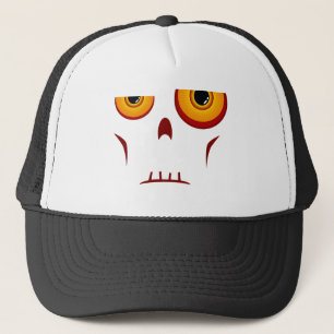 Gorra del camionero de la cara larga del zombi