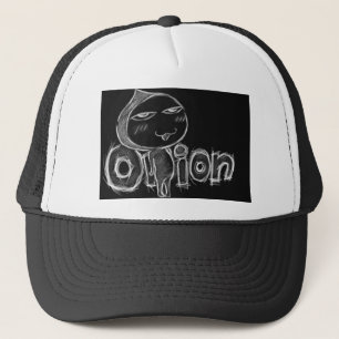 Gorra del camionero de la cebolla (negro)