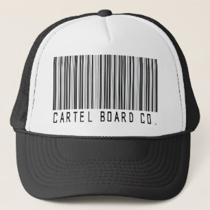 gorra del camionero de la clave de barras del
