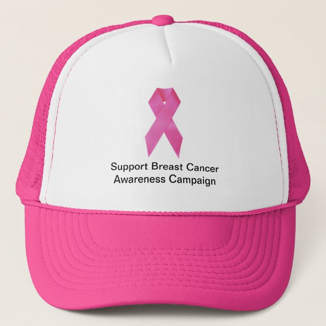 Gorra del camionero de la conciencia del cáncer de (Anverso)