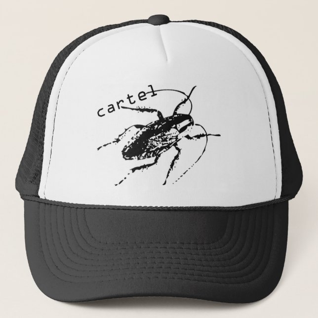 Gorra del camionero de la cucaracha del cártel. (Anverso)