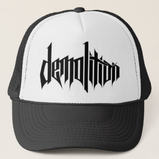Gorra del camionero de la demolición