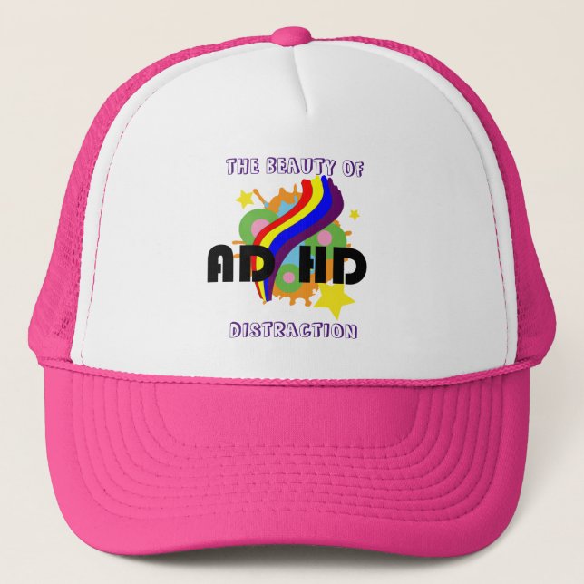 Gorra del camionero de la distracción de ADHD (Anverso)