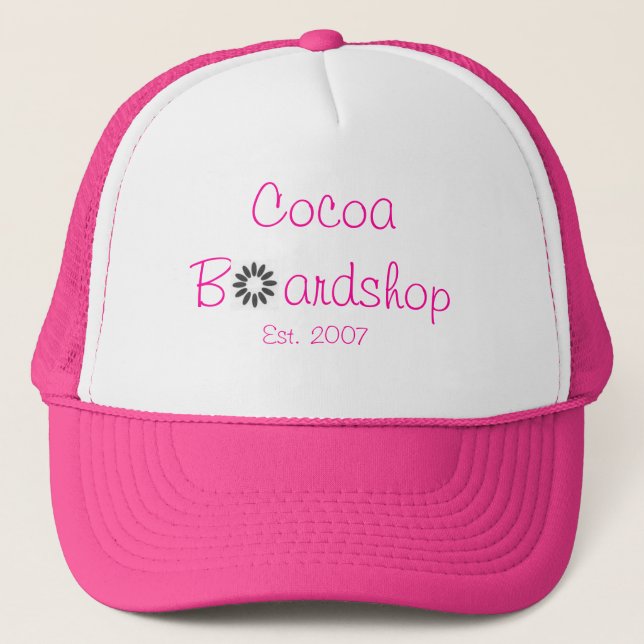 Gorra del camionero de la flor de los chicas (Anverso)
