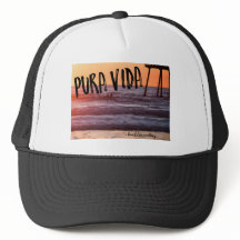 Gorra del camionero de la foto de la puesta del