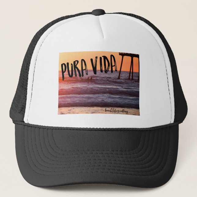Gorra del camionero de la foto de la puesta del (Anverso)