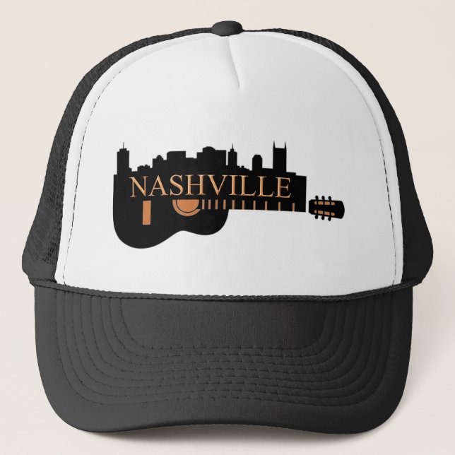 Gorra del camionero de la guitarra de Nashville (Anverso)