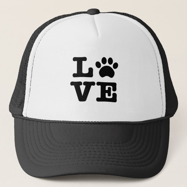 Gorra del camionero de la impresión de la pata del (Anverso)
