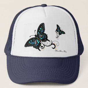 Gorra del camionero de la mariposa